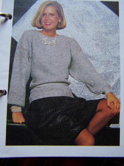 S&H 1 Cent USA Vintage Evening Cocktail Pullover Sweater Crochet Pattern