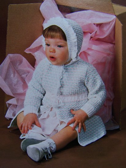 Vintage Crochet and Knitting Patterns for Babies Hoodie Sweater Knit Coat Afghan +