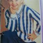 S&H 1 Cent USA Boys Vintage Knitting Pattern Cable Striped Pullover Sweater