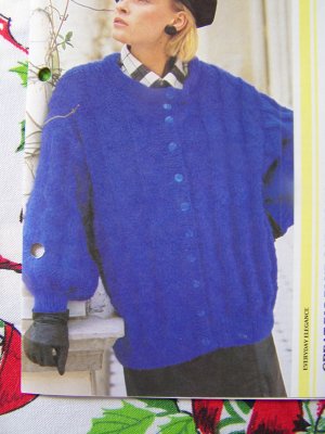 Adult Bulky Bear Hug Sweater - Free Knitting Pattern for an Adult