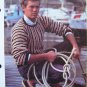 S&H 1 Cent USA Men Vintage Boldly Striped Pullover Sweater Knitting Pattern