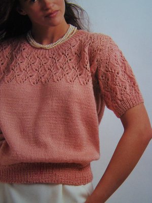 Lace on sale yoke sweater