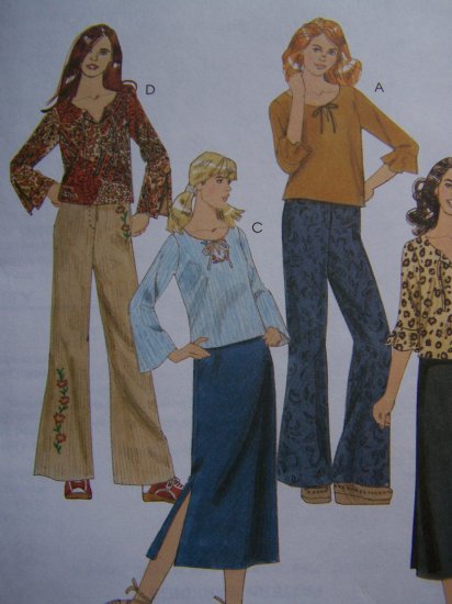 Easy McCall's Sewing Pattern 4180 Girls 12 14 16 Shirts Pants Skirt ...