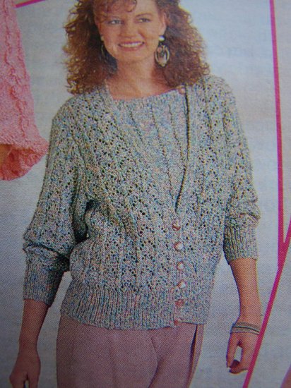 Vintage Woman's Realm 7 Summer Knitting Patterns Booklet Sweaters Tunic ...