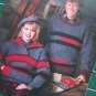 5 Reynolds Knitting Patterns Men Misses Knit Sweaters # 218