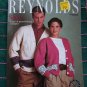 Vintage 80's Mans Womans Cardigan Sweaters Knitting Patterns Reynolds Leaflet 433