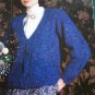 Reynolds Fleur De Lis 3 Misses Sweaters & Lacy Vest Knitting Patterns Leaflet 253