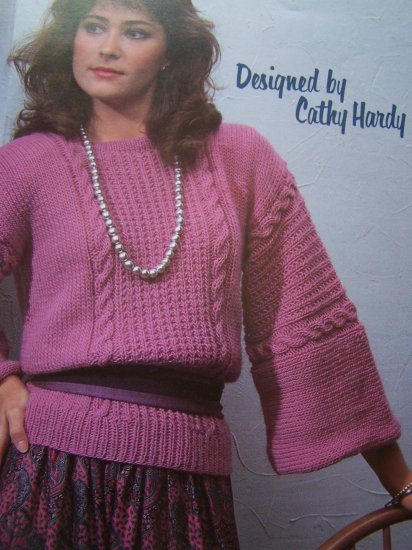 1 Cent Usa Sandh Vintage Knitting Patterns Misses Pullover Knit Sweaters 6970