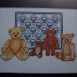 1 Cent USA S&H 4 Antique Teddy Bears and Basket Quilt Sampler Embroidery Pattern