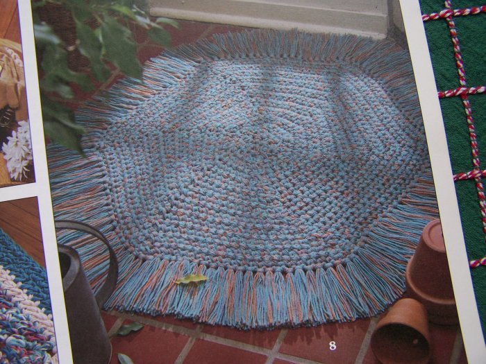 8 Worsted Yarn Q Hook Crochet Rug Patterns