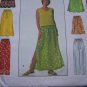 Simplicity Sewing Pattern 6 Made Easy Skirts & Pants XS S M Elastic Waist