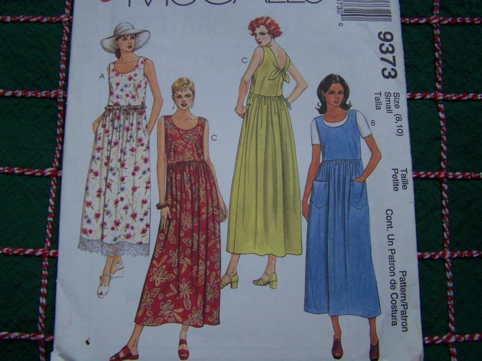 McCall's Sewing Pattern 9373 Misses Empire Waist Sundress Summer Dress ...