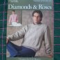 1 Cent USA S&H Vintage Knitting Patterns Mens Diamond & Womens Roses Pullover Sweaters