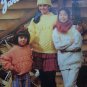 Vintage Knitting Patterns Misses & Girls Aran Pullover Sweaters & Hat E731