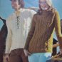 70's Vintage Misses Mens Fisherman Knits Knitting Patterns Columbia Minerva 2534
