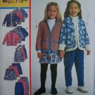 Toddler Girls 2 3 4 Winter Wardrobe Easy Sewing Pattern 9627 Jacket Jumper Dress Pants Skirt