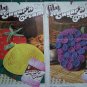 1 Cent USA S&H  Lily Lot Crochet Patterns Potholders Lemon Strawberry Grapes + Dishcloths