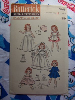 Vintage Wedding Clothes Doll Pattern ~ Barbie, Ken