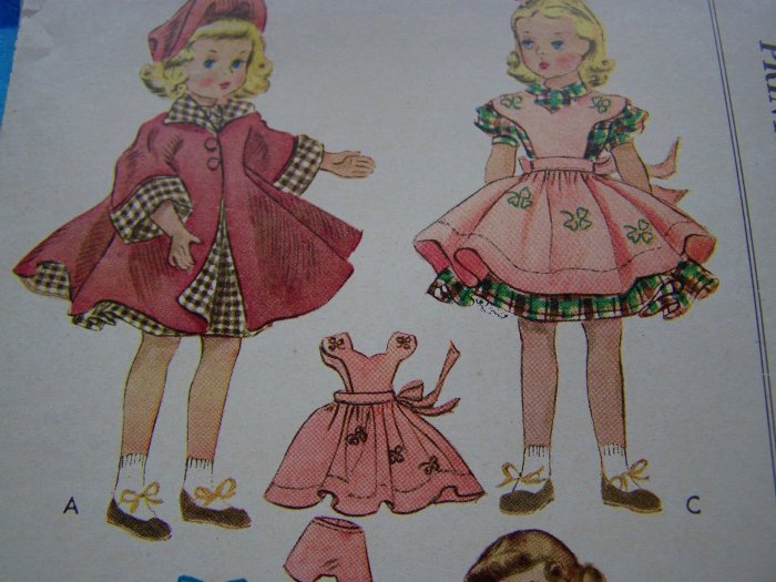 Vintage Doll Clothes Sewing Patterns 18" Dolls Maggie Annabelle Alice