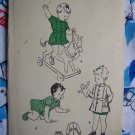 40's Vintage Sewing Pattern Boys Girls Sz 1 Infant Baby Dress & Pants Butterick 4553
