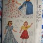 New 1940's Vintage Doll Sewing Patterns Gown Dress Cape Negligee Skirt Bra Panties Slip 918 McCall