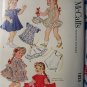 New 1953 Doll Clothes Sewing Pattern 1825 Uncut Original 22" Saucy Walker Bonny Braids Collectible