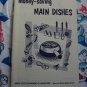 Free Shipping USA  Vintage 60's Money Saving Main Dish Recipes Cookbook US Dept Agriculture