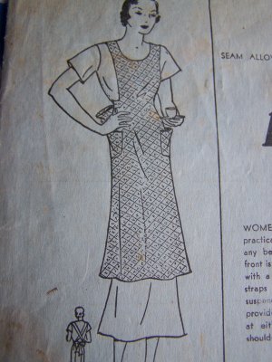 Vintage wrap-around cobbler apron pattern | Flickr - Photo Sharing!