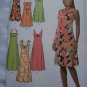 Simplicity Sewing Pattern 4630 Summer Dress Sundress Strapless Tie Straps Strapless 6 8 10 12