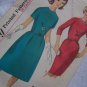 Uncut 1960s Vintage Simplicity Sewing Pattern 5663 Jr Dress A Line or Wiggle Skirt XXS XS S