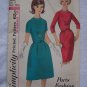 Uncut 1960s Vintage Simplicity Sewing Pattern 5663 Jr Dress A Line or Wiggle Skirt XXS XS S