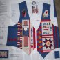 New Dreamspinners Misses Cotton Fabric Vest Panel Americana Fourth of July