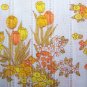 Vintage Styleset Cotton Fabric Gold Yellow Orange Floral Tulips