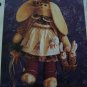 New Sewing Pattern Flop Ear Bunny Rabbit Stuffed Toy Doll & Clothing 24" Tall & Babies