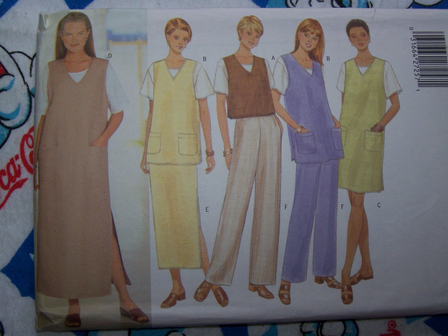 Free USA S&H NEW Sewing Pattern 5468 Plus Size 18 20 22 Vest Jumper Dress Tunic Top SKirt Pants