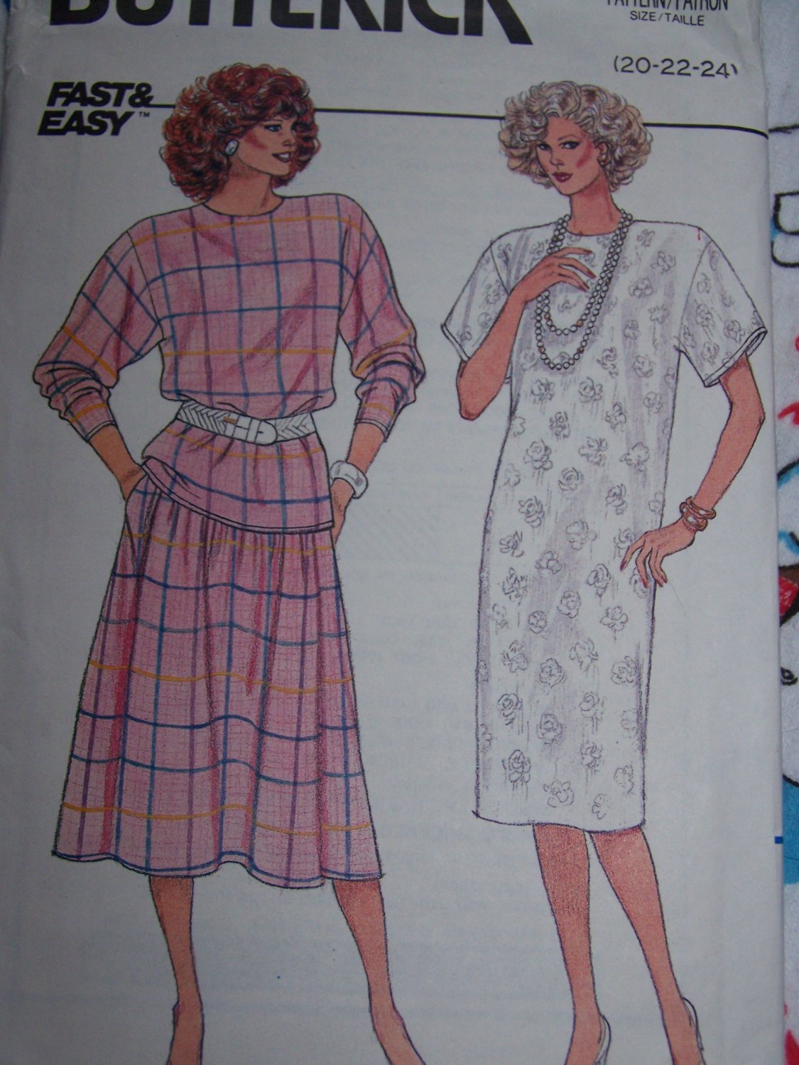 Uncut Plus Size Vintage Sewing Pattern 3670 Womens Slim Pullover Dress ...