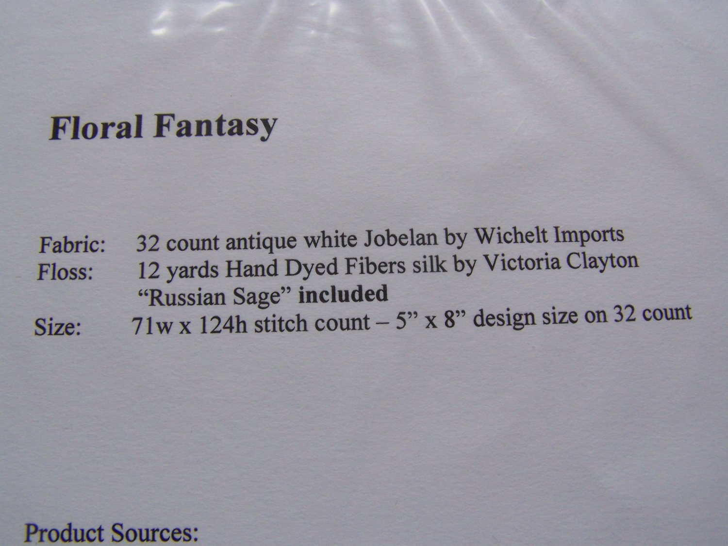 New Debbie Draper Designs Floral Fantasy Cross Stitch sampler Pattern