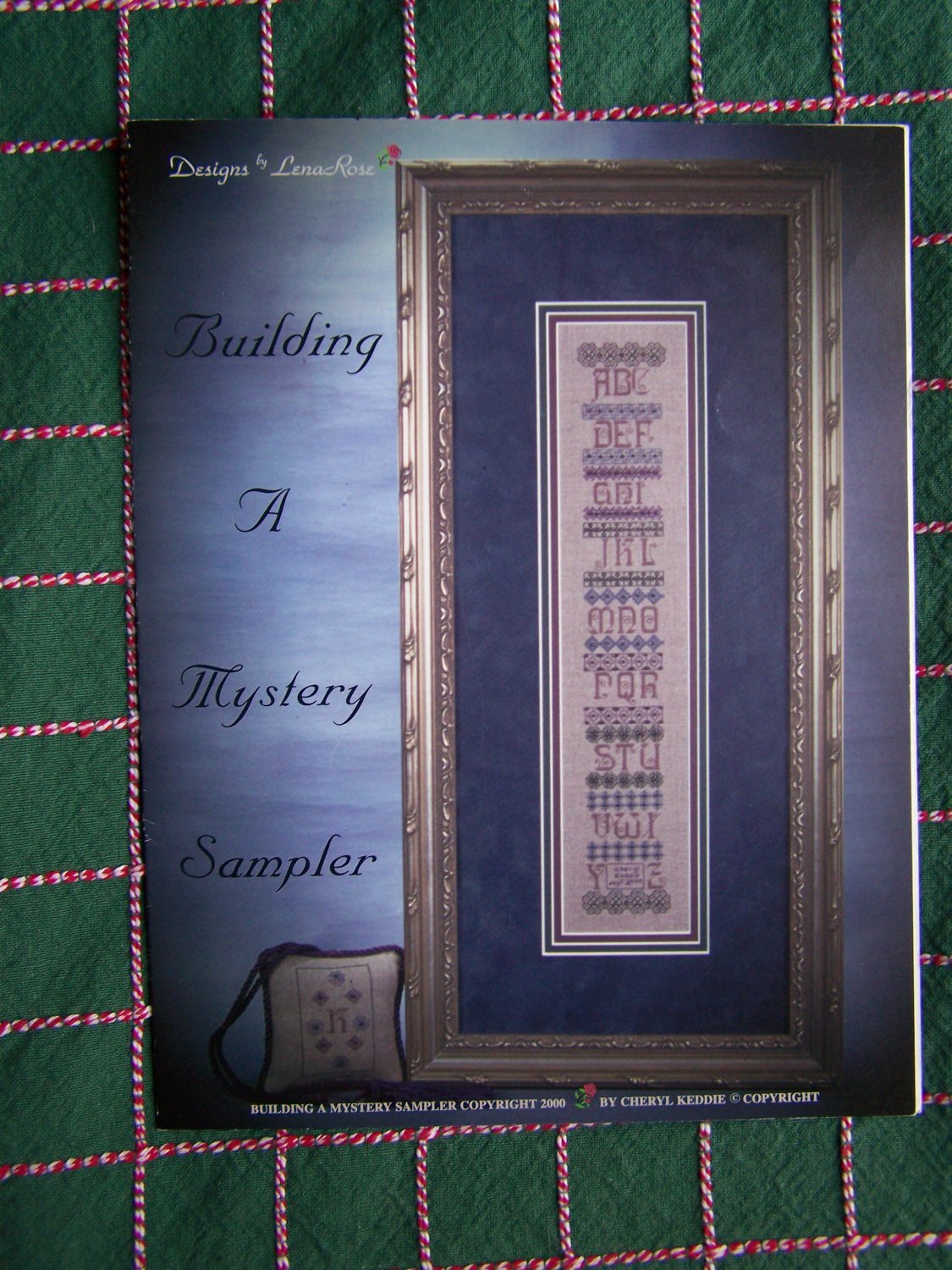 New Lena Rose Cross Stitch Pattern Building a Mystery Sampler Designer Signed Autographed Note