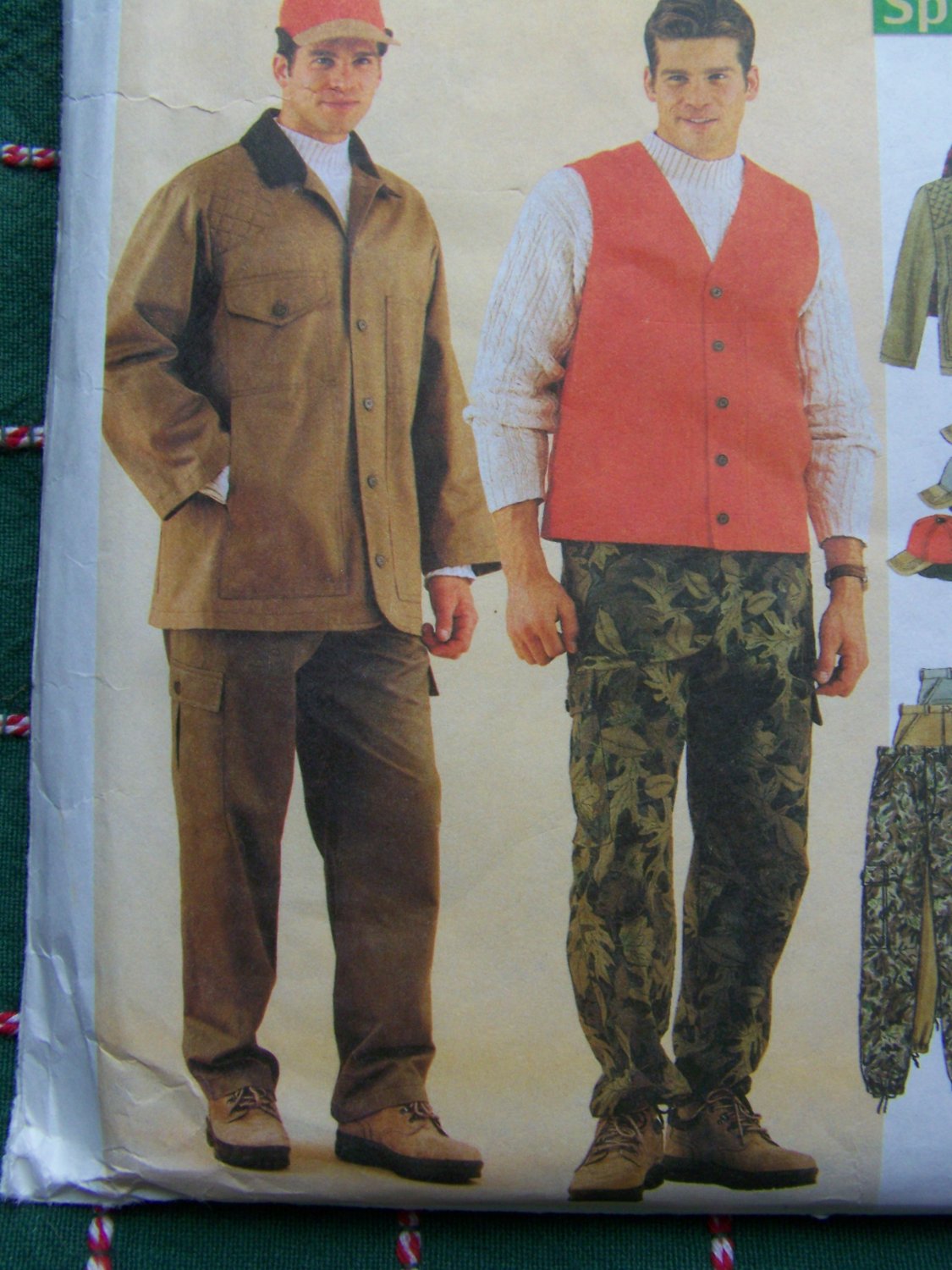 Mens New McCalls Sewing Pattern 9583 Sportsman Hunting Clothing Coat