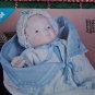Free USA S&H Vintage Doll Clothing Sewing Pattern 17" Baby Bye Lo Bunting Saque Hat DPP106