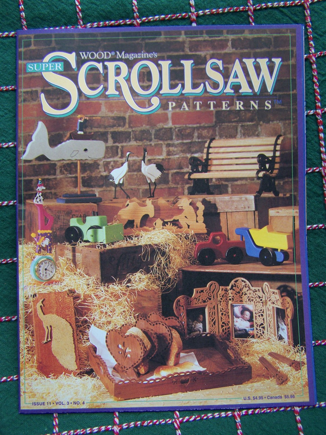 New 1990 s 6 Wood Magazines Scrollsaw Patterns Full Size