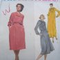 Vintage Uncut Vogue Bill Blass Sewing Pattern 1718 Long Sleeve Midi or Maxi Dress Bust 34