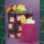Vintage Tote Bag Crochet Knitting Patterns Shoulder Purse Clutch Drawstring Shopping Duffle