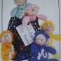USA Free S&H Vintage Annie's Attic Crochet Pattern Baby Jelly Beans In A Bag Beanie Toys
