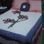 0 S&H USA Vintage Crochet Patterns Annie's Attic Violet Bedroom Toppers Afghan Pillow Table