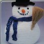 0 USA Shipping Vintage 80's Annie's Crochet Pattern Christmas Snowman 12 Inch