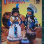 USA Free S&H Annie's Attic Crochet Patterns 15" Dolls Indian Brave & Maiden