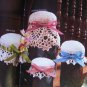 1980s Annie's Crochet Patterns Jar Doilies Cozies Lid Covers Pint or Quart Canning Jars