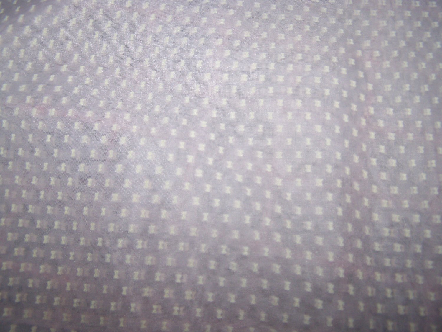 Vintage Pink Dotted Swiss Fabric Sheer Organza White Dots Over 2 yards