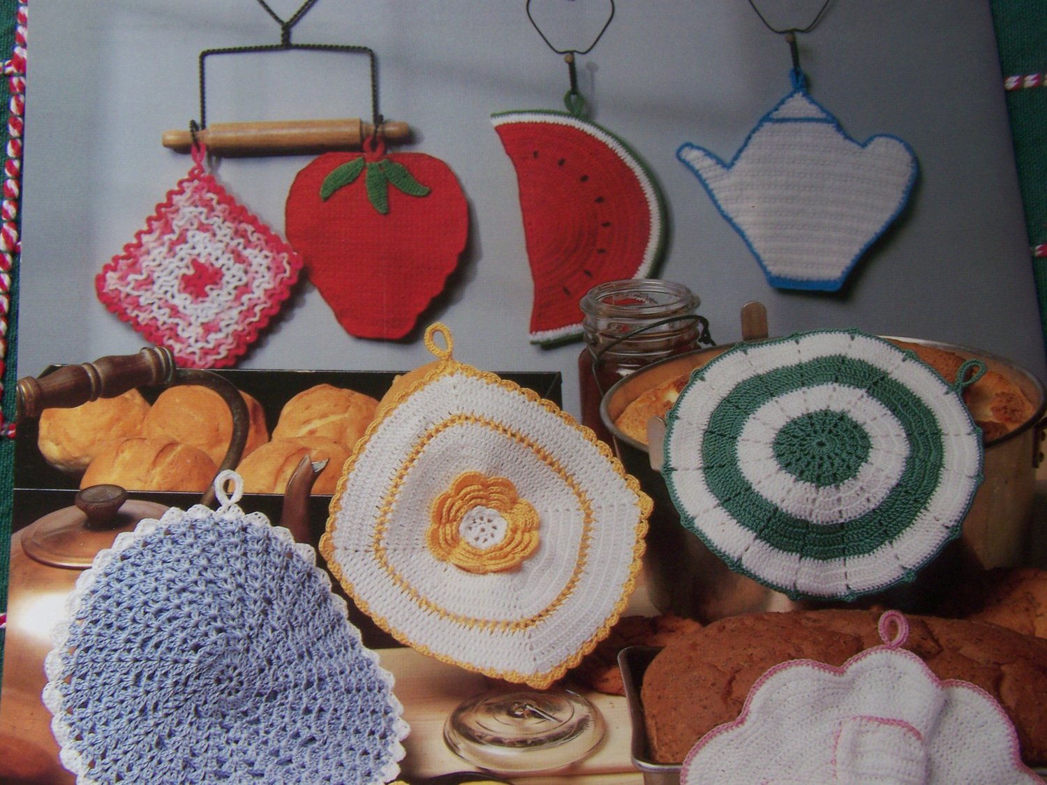 Vintage Thread Crochet Patterns 1120 Grandmother's Potholders